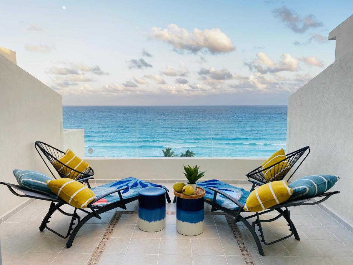 Ocean View Three Bedroom, Three Story Penthouse By The Beach Cancún Extérieur photo